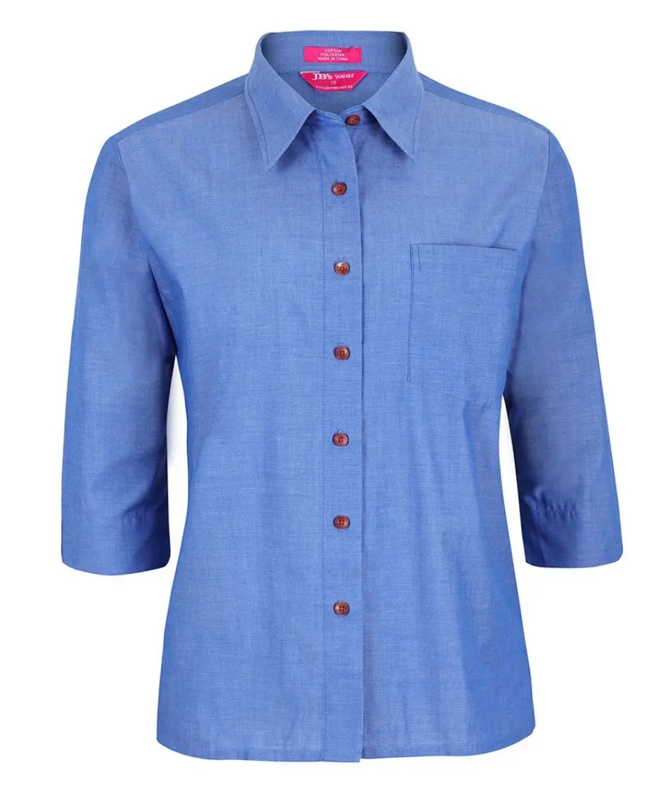 Picture of JB's Wear, Ladies Original 3/4 Chambray Shirt
